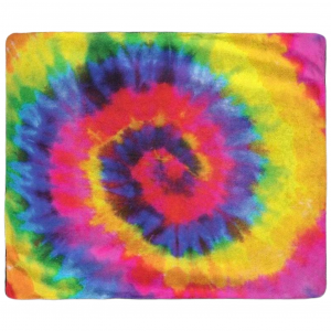Fleece Throw Winter Blanket 60 x 50" inches - Tie Dye Design